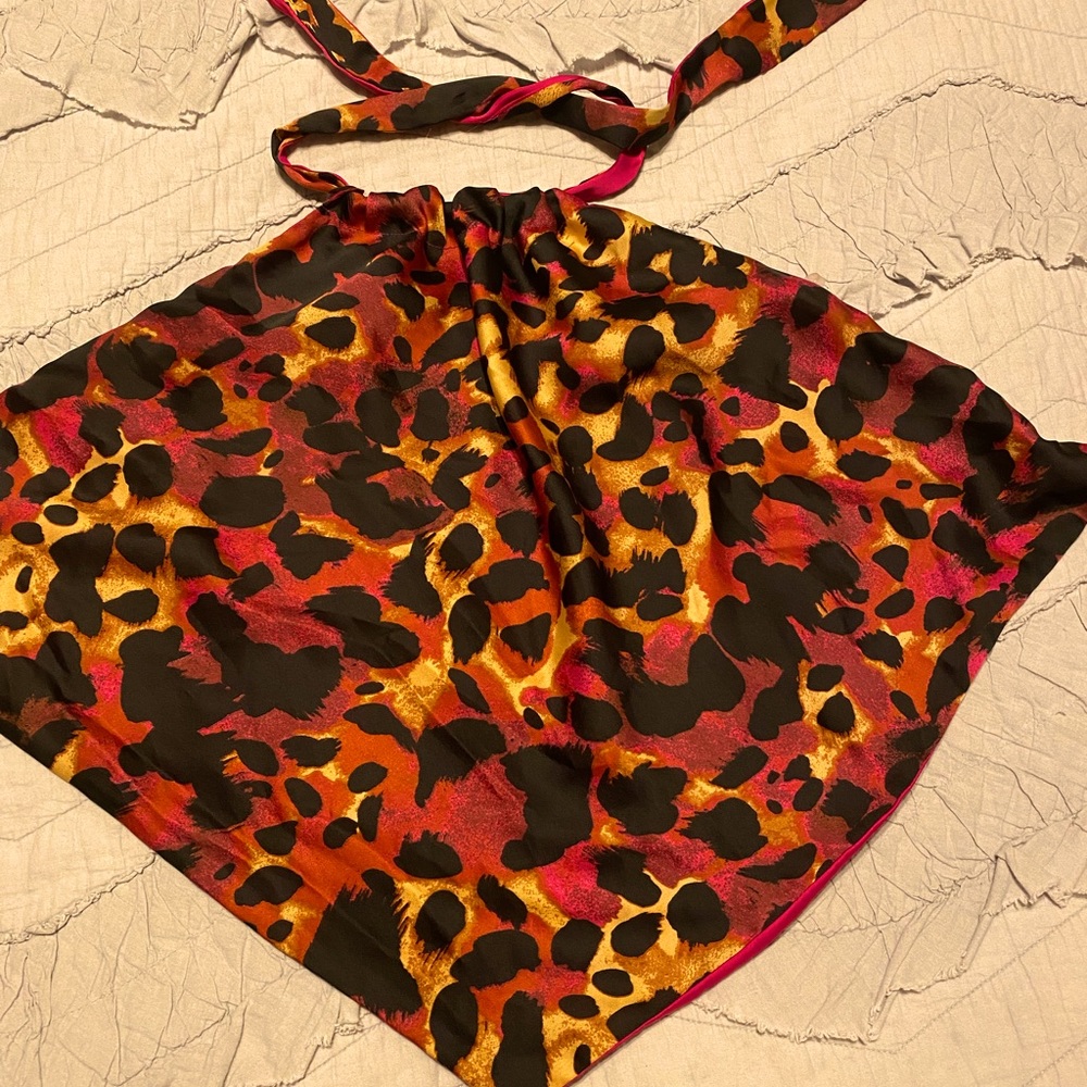 Halter top with open back